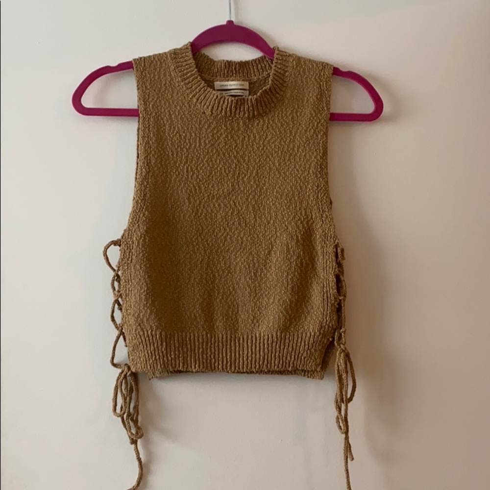 UO Lightweight Knit Tank w/lace up sides